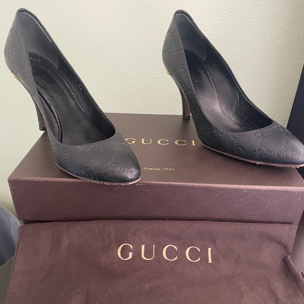 Gucci Black Heels 36